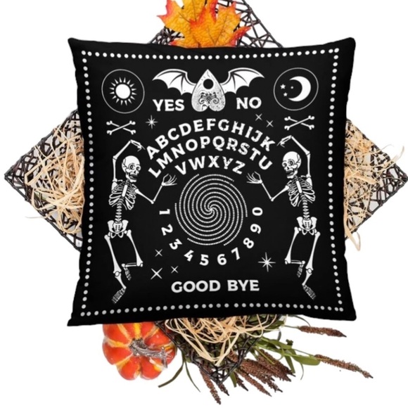 Pillow Cover Ouija Board Zippered Large Decorative Sugar Skull Sq 17.7 X 17.7 in - Picture 13 of 16